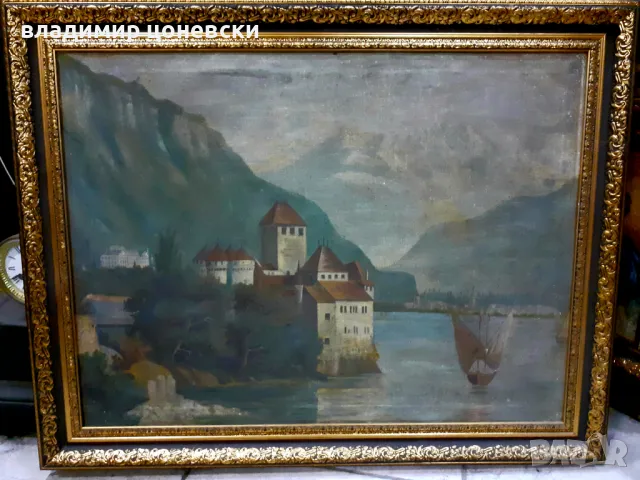 Стара маслена картина,масло на платно