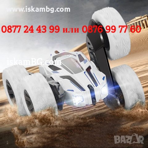 Количка за каскади с дистанционно Stunt Car 4x4 Детска количка Бъги Treeking RC Stunt Car - КОД 3760, снимка 6 - Коли, камиони, мотори, писти - 38239853