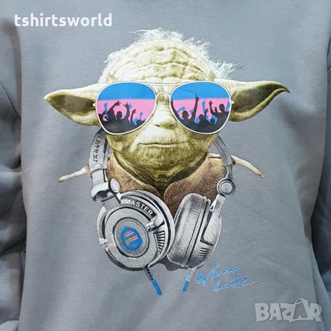 Нов мъжки суичър с трансферен печат Йода, Междузвездни войни, STAR WARS, снимка 8 - Суичъри - 32050357