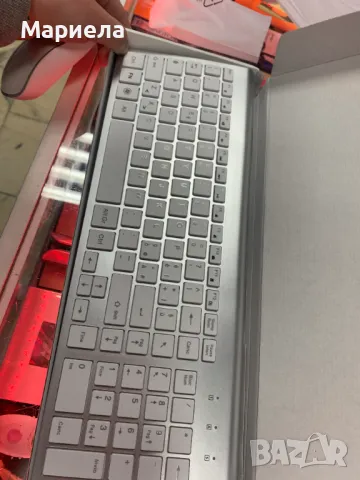 Комплект Безжични Клавиатура и Мишка / Ултра Тънка Безжична Клавиатура, снимка 9 - Клавиатури и мишки - 48124768