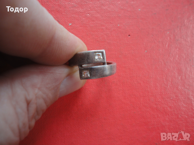 Сребърен пръстен с камъни 6, снимка 2 - Пръстени - 44617864