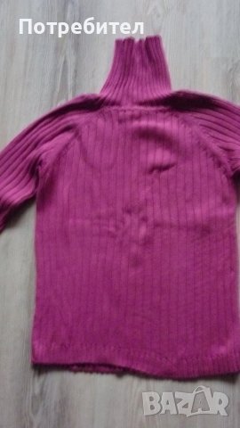 Дамски пуловер с висока яка М-Л, снимка 7 - Блузи с дълъг ръкав и пуловери - 39897393