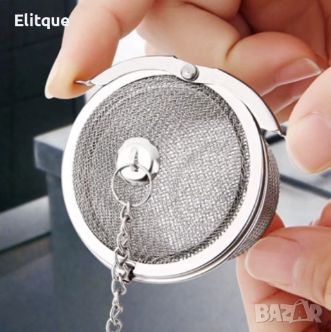 Цедка за чай и подправки Shik, Неръждаема стомана, 7 см, снимка 5 - Други - 52903373