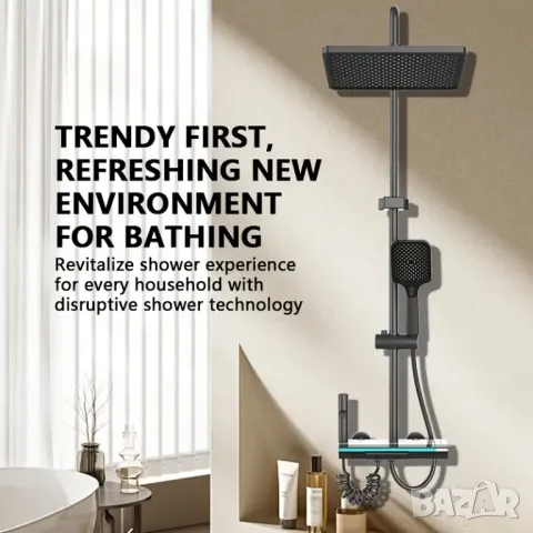 🛁 Душ панел с LED дисплей и хидроелектрическо захранване – ВЕЛИКДЕНСКА ПРОМОЦИЯ!, снимка 2 - Душове - 49970114