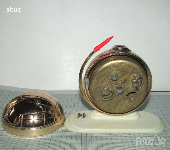 Будилник Слава "Спутник" (No:14), снимка 8 - Антикварни и старинни предмети - 54344617