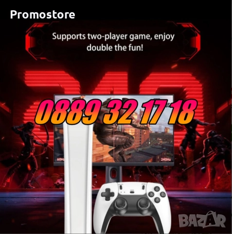 Безжична конзола М15, 30 000+ игри, Два безжични джойстика, 4K HD, телевизионна игра, снимка 5 - Други игри и конзоли - 52163492