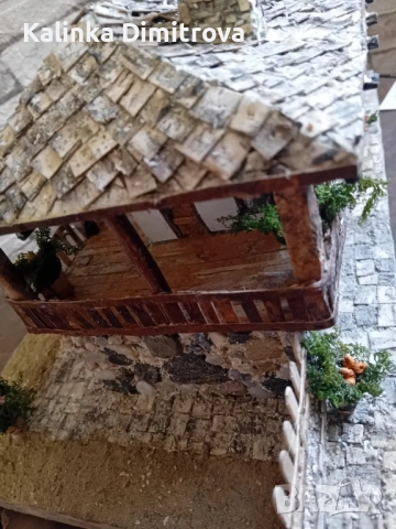 Макет на старинна къща-ръчна изработка., снимка 2 - Декорация за дома - 51460813