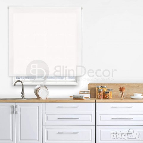  Blindecor Macaw | Полупрозрачна ролетна щора | Екрю | 100 x 175 см (ШxВ) | Размер на плата 97 х 170, снимка 4 - Щори - 39956359