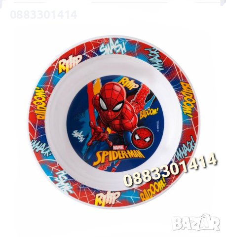 Детска чиния Еднорог, Пепа Пиг, Супер Марио, Спайдермен и др. , снимка 8 - Други - 42612533