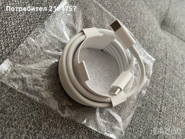 Кабел, Apple USB C to C 2 метра, снимка 2 - Лаптоп аксесоари - 40051505