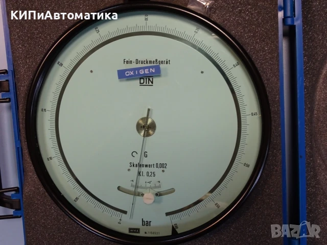 образцов манометър WIKA 341.11.250 (0-0.60)Bar precision test pressure gauge, снимка 2 - Резервни части за машини - 50505135