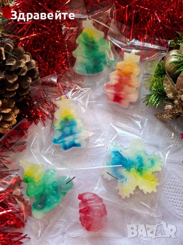 Бюджетни глицеринови сапунчета за Коледните празници, снимка 3 - Коледни подаръци - 52730197