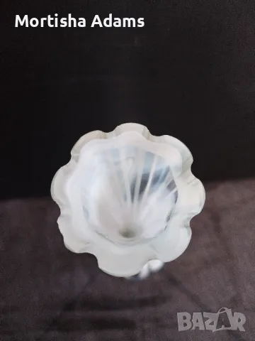 Българска стъклена ваза , снимка 7 - Вази - 47742654