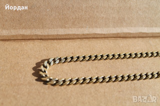 Сребърен синджир, снимка 2 - Колиета, медальони, синджири - 32033925