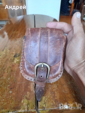 Стара кожена чантичка за колан #2, снимка 4 - Други ценни предмети - 52091240