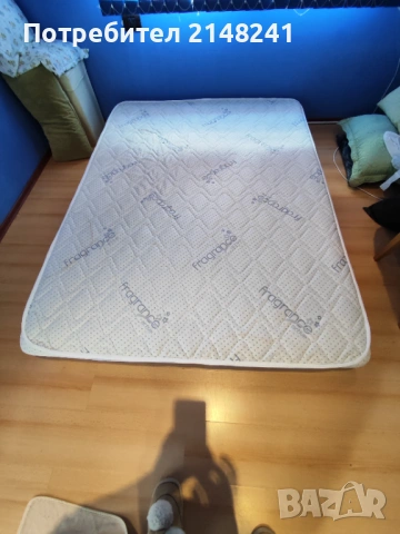 Подарявам матрак  на ТЕД с мемори пяна и покет пружини.Лавандула  мемори144/190 ,много запазен. , снимка 2 - Матраци - 53099509