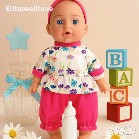 Реалистично говорещо бебе с аксесоар шише, снимка 7 - Кукли - 52182509