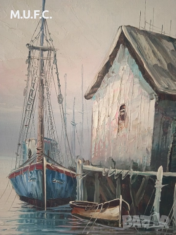 Картина Масло.Подпис.50-60, снимка 6 - Картини - 54012919