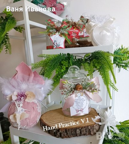 Коледен буркан свещ, снимка 7 - Буркани, бутилки и капачки - 38306208