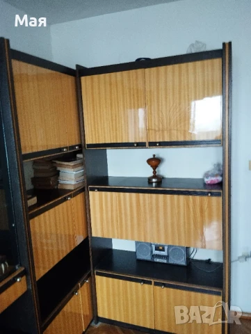 Секция – четири части с витрини, цвят птичи явор, снимка 8 - Секции и витрини - 51075916