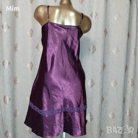  jolinesse S/M Сатенена нощница бордо, снимка 4 - Нощници - 44334824