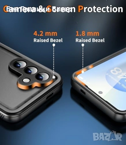 Нов кейс Samsung Galaxy S26 водоустойчив твърд калъф 360 черен, снимка 13 - Калъфи, кейсове - 53875679