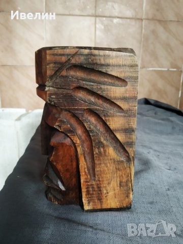 стар дървен свещник, снимка 3 - Антикварни и старинни предмети - 29221602