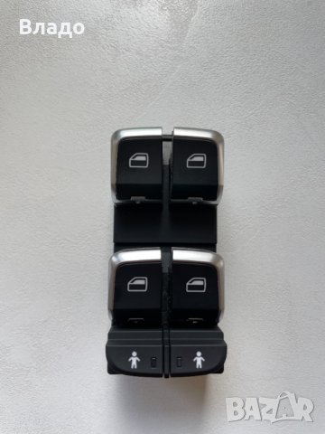 Предни хромирани бутони за стъкла Ауди Audi A3 8V 2014-2018, снимка 1 - Части - 37941212