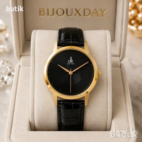 Мъжки часовник Deen Keen Black Gold Minimal