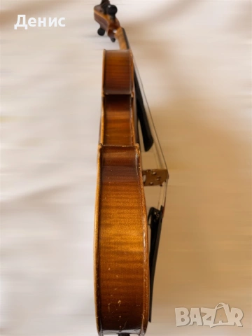 Стара акустична цигулка 4/4 с калъф и лък | винтидж инструмент, снимка 5 - Струнни инструменти - 53062446