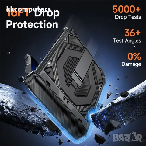 За Samsung Galaxy Z Flip8 / Z Flip7 5G Магнитен Удароустойчив PC TPU Калъф със Защита на Пантата и С, снимка 6 - Калъфи, кейсове - 55911537