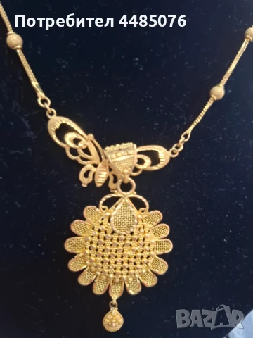 ЗЛАТЕН ДАМСКИ КОМПЛЕКТ 22К ., снимка 9 - Бижутерийни комплекти - 51024881