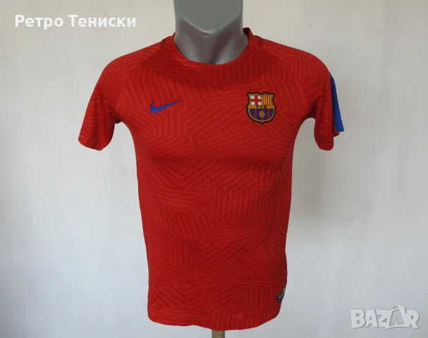 Тениска FC Barcelona — Тренировъчен Nike — Деца размер L Червено