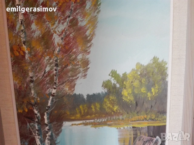 Две маслени картини и красив гоблен., снимка 12 - Картини - 54238495