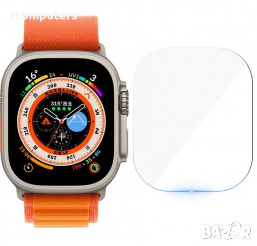 Стъклен протектор за Apple Watch Ultra 49mm, снимка 1 - Смарт гривни - 39998314