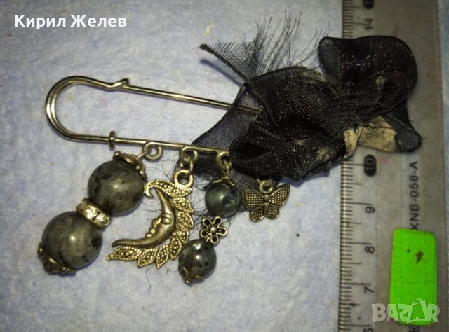 ЕФЕКТНА НЕО ГОТИК ВИНТИДЖ ФИБУЛА АРТ ИГЛА БРОШКА 38880