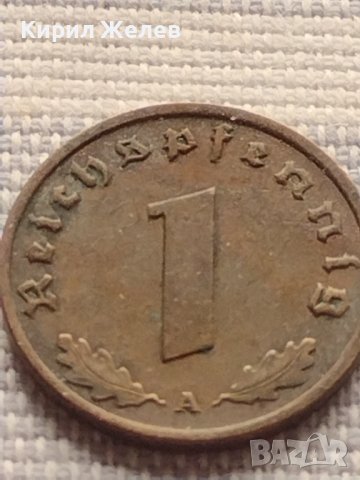 Монета 1 райхсфенинг 1939г. Германия Трети Райх с СХВАСТИКА за КОЛЕКЦИЯ 33019, снимка 4 - Нумизматика и бонистика - 42823236