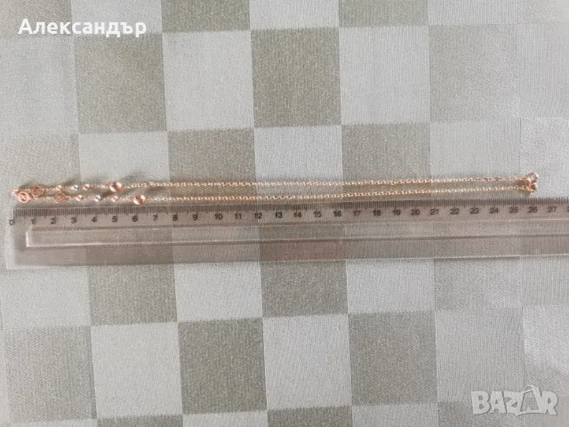 Дамско златно колие - 3,80 гр., 52,5 см. дължина, снимка 6 - Колиета, медальони, синджири - 48828973