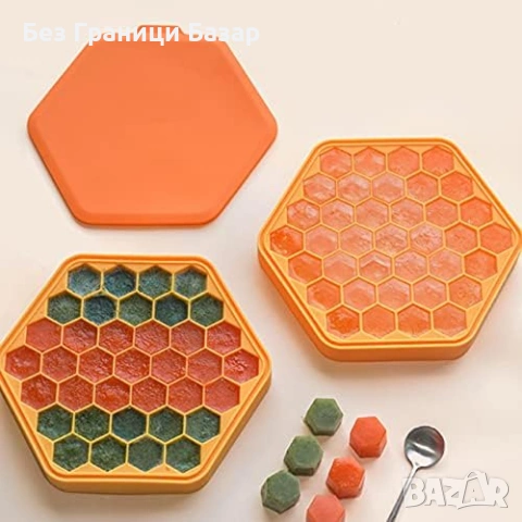 Нова ледарка за многократна употреба Форма за лед шестоъгълни кубчета, снимка 2 - Аксесоари за кухня - 53364220