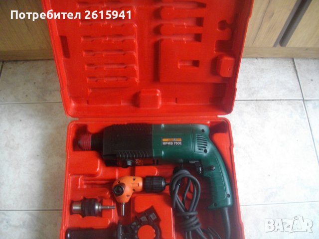 Нов Немски 750W Трипозиционен Перфоратор SDS Plus/1-13мм-Meister Craft-Made in Germany-ПъленКомплект, снимка 7 - Перфоратори - 40725549