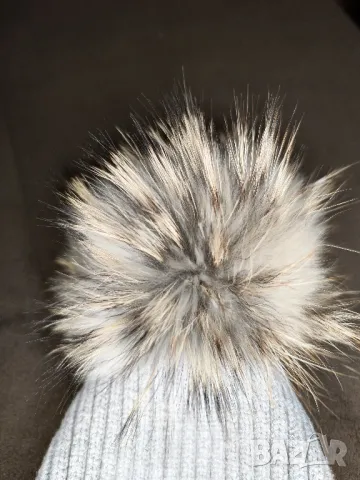 Liu Jo дамска шапка с естествено пухче, снимка 4 - Шапки - 47984094