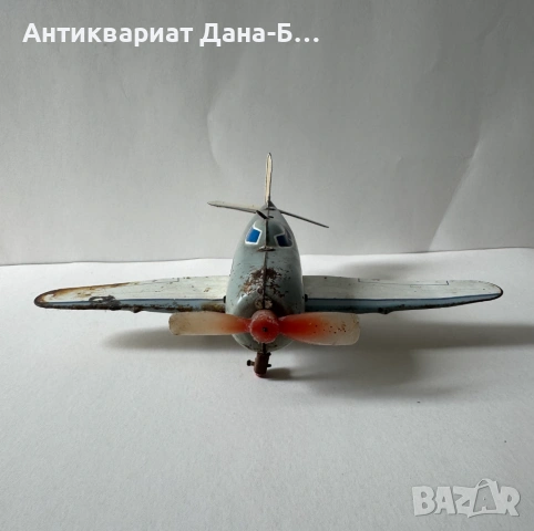 Рядък ретро метален самолет „ДОСААФ“ – СССР, Колекционерска играчка, снимка 3 - Колекции - 54237771