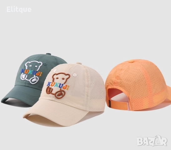 За малки герои детска шапка с козирка Kuku Ji - Bear