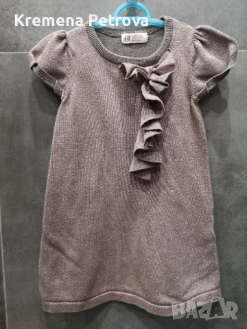 Блестяща рокличка с лакме H&M, подходяща за Коледа, размер 110-116, 5-6 години