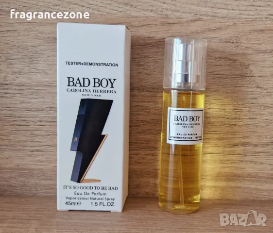 Carolina Herrera Bad Boy 45 ml - ТЕСТЕР за мъже, снимка 1 - Мъжки парфюми - 40055762