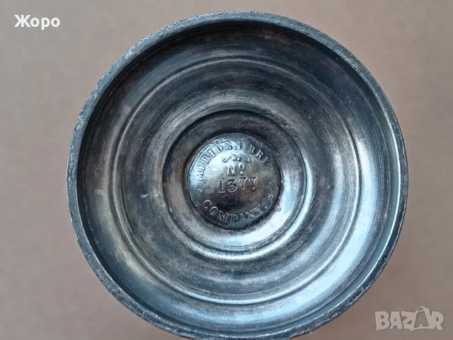 старинна посребрена чаша бокал 19ти век, снимка 7 - Антикварни и старинни предмети - 50337441