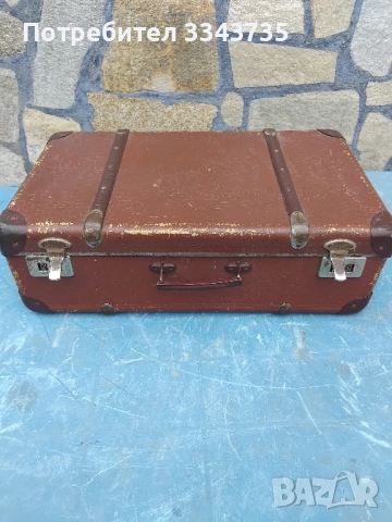 Винтидж кафяв куфар., снимка 5 - Антикварни и старинни предмети - 52459270