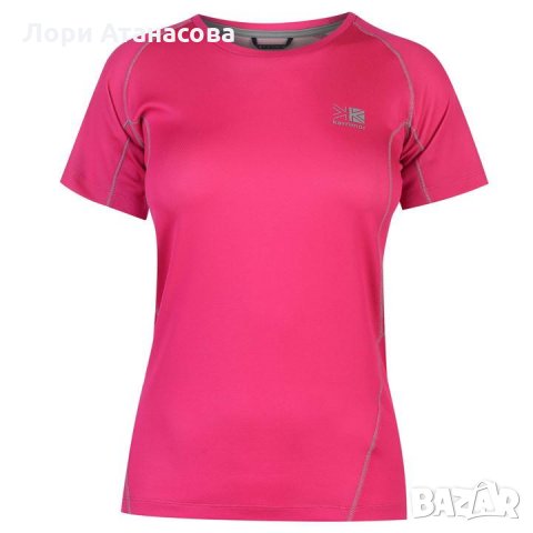 Дамска тениска Karrimor Short Sleeve Running TShirt, подходяща за тренировка, снимка 1 - Тениски - 30591142
