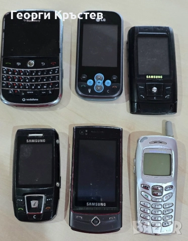 BlackBerry 9000, LG KS360, Samsung D820, Е390, N620 и S8300 - за ремонт или части