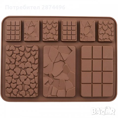 3688 Силиконов молд за шоколад, снимка 7 - Други стоки за дома - 36736891